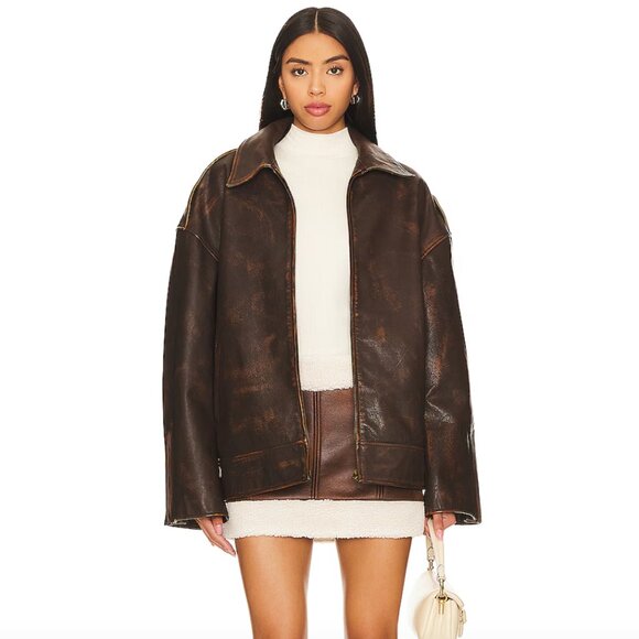 Lovers + Friends Luanne Mini Skirt in Walnut - Picture 2 of 6